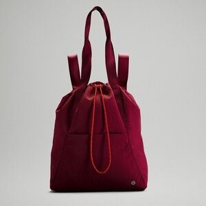 Lululemon Dual Function Backpack to Tote Bag, 18L, Burgandy